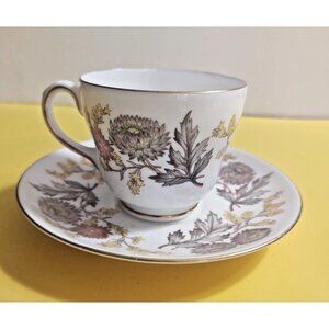 WEDGWOOD TEA CUP AND SAUCER - "LICHFIELD" - BONE CHINA - ENGLAND